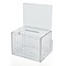 Azar Displays Clear Extra Large Lottery Box W/ Pocket, Lock and Keys 206389 - alternate 1